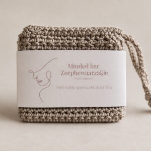Zeepbewaarzakje Beige